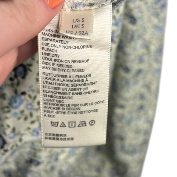 Free People Petunia Mini Dress Overall Dress Tea Combo Floral Size Small - Picture 8 of 13